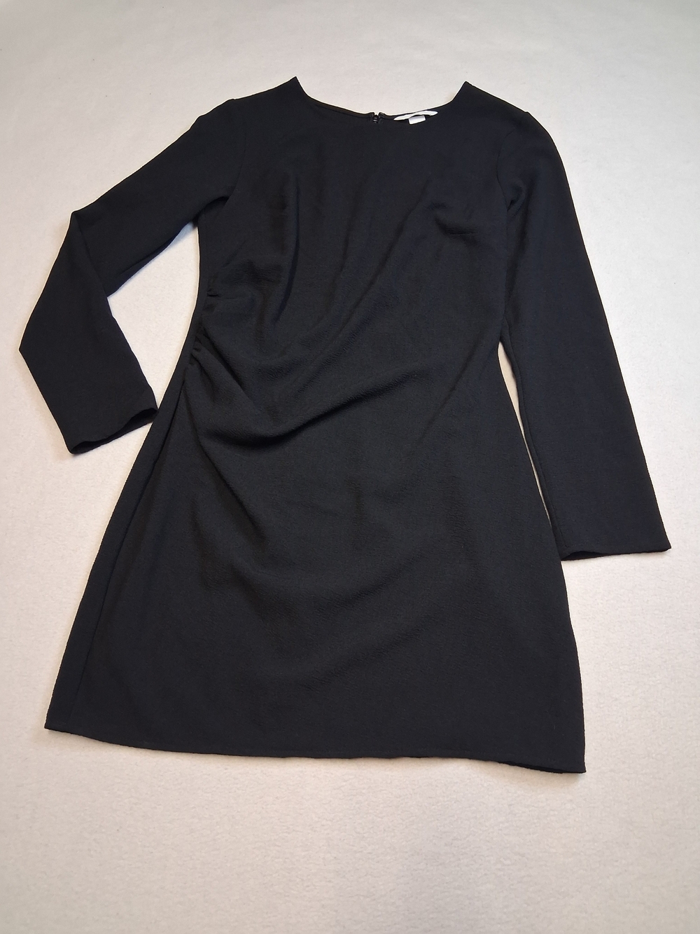 H&M Black Long-Sleeve A-Line Women's Dress